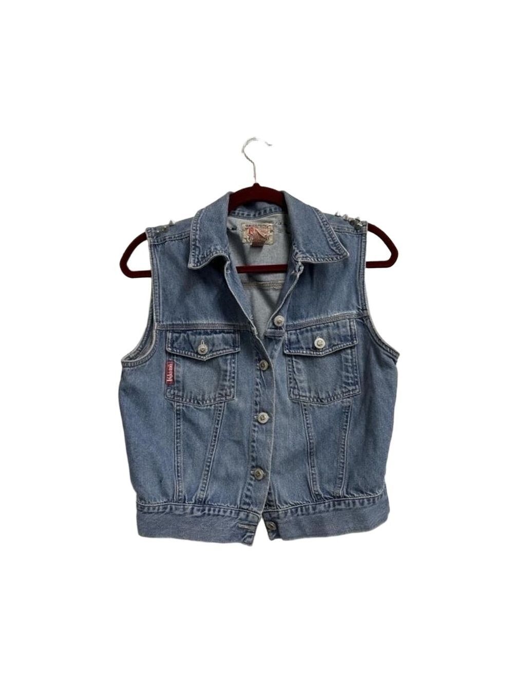 Ki-ko-mo Vintage Custom Denim Vest L/G Blue